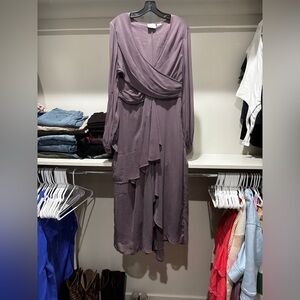 ASOS Long Sleeve Purple Dress